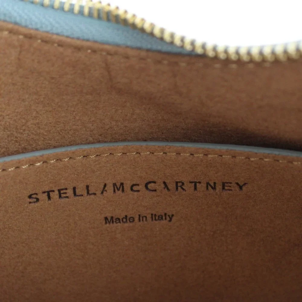 NEW STELLA MCCARTNEY Hobo Bag, Logo, Vegan Leather, Mint Green Shoulder Bag
